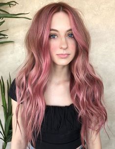 Pink Brown Hair, Brown And Pink Hair, Pink Hair Streaks, Pink Hair Highlights, Pink And Orange Hair, Dark Pink Hair, Bright Pink Hair, Pink Ombre Hair, Light Pink Hair