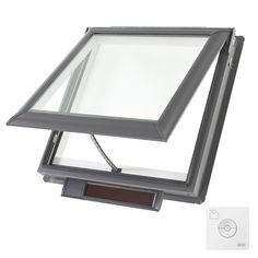 the skylight is attached to the side of the window and has an electronic clock on it