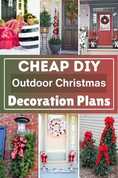 outdoor christmas decoration plans for the front door