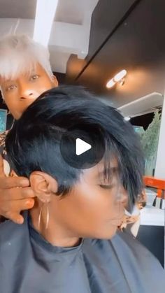 One Side Bob Haircut, Haïr Cut For Black Women, Grey Hair Styles For Black Women, Short On One Side Long On The Other Hair, Black Mohawk Hairstyles For Women, Short Wedding Hairstyles For Black Women, Braids For Black Women With Short Hair, One Sided Bob For Black Women, Houston Hairstylist Black