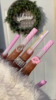 Nails Sweater Design, Fye Nails, Nail Tek, Polished Nails, Madam Glam, Amazing Nails, Baddie Nails, Minimal Nails