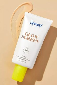 Supergoop! SPF 40 Glowscreen | Anthropologie Broad Spectrum Sunscreen, Spf Sunscreen, Sunscreen, Anthropologie