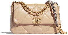 Chanel 19 Beige, Chanel Handbags Tote, Chanel 19 Bag, Chanel Handbags Classic, Chanel Reissue, Chanel 19, Mode Chanel, Cheap Purses, Chanel Store