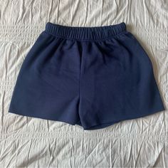 New, Never Worn, And Will Come In Original Packaging! Navy Blue High Waisted Sweat Shorts From Shein Size Medium! I Have A Matching Sweatshirt On My Page That I Will Discount Together :) Sporty Blue Bottoms For Day Out, Navy Short Bottoms With Elastic Waistband, Navy Shorts With Elastic Waistband For Spring, Navy Stretch Shorts With Elastic Waistband, Navy Short Bottoms For Loungewear, Navy Lounge Shorts, Blue Stretch Shorts For Day Out, Navy High Waist Casual Shorts, Casual Navy Bottoms With Short Inseam