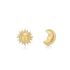 The Sun And Moon, Jewelry Appraisal, Oval Earring, Princess Diamond, Moon Earrings, Sun And Moon, Moon Pendant, Online Earrings, Fine Jewellery Earrings