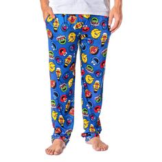 These are adult Sesame Street pajama pants! Many of us grew up watching this incredible kids' television program and learning from the many fun characters. Each pair of Sesame Street sleep pants features seven fun puppet characters from the show, Elmo, Grover, Cookie Monster, Oscar The Grouch, Big Bird, Bert, and Ernie! These Sesame Street adult lounge pants are extremely great with a new fabric blend style. It is made of an exquisite 92% polyester / 8% spandex fabric blend and has a drawstring Mens Pyjama Bottoms, Character Head, Bert And Ernie, Character Face, Pajama Outfit, Cotton Pajama Pants, Sesame Street Characters, Fleece Pajama Pants, Oscar The Grouch