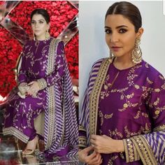 Purple Banarsi Suit, Designer Banarasi Suits, Banarsee Suits Designs, Banarasi Suit Designs Latest Pakistani, Banarasi Suit Neck Designs Latest, Banarsi Suit Design Latest, Latest Suits Designs, Banarasi Outfits, Banarasi Suit Designs Latest