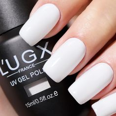 PRICES MAY VARY. Gorgeous Colour - L'UGX 15ml White gel nail polish, fashionable color and Elegant shades in trendy, perfect for all seasons and daily routine life! all while expressing your unique personality. Color Number is: LGS-701 Long-Lasting Shine-This gel polish colors requires curing under an LED/UV lamp About 60s. With the correct application steps, it lasts up to about 30 days and maintains dazzling shine. Healthy-EASY TO APPLY-L'UGX uv gel polish is make with high-quality, non-toxic ingredients, ensuring strict SGS compliance. With exceptional color saturation, flawless shine, and a smooth, brush mark-free application, you'll achieve salon-quality results in just fews minutes. Perfect Gift for Her-This translucent gel nail polish comes with beautiful packaging which is a unique Christmas Gel Polish, Manicure Pedicure At Home, French Tip Gel, Colors For Nails, Nail Polish White, At Home Salon, Perfect Match Gel Polish, Routine Life, White Gel Nails