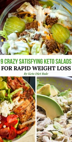 Keto Salad Recipes, Beach Recipes, Keto Salads, Keto Dishes, Salad For Lunch, Keto Salad, Low Carb Salad, Keto Ideas