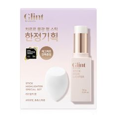 PRICES MAY VARY. GLINT STICK HIGHLIGHTER SPECIAL SET - Achieve a natural, dewy glow with our 3-layer moisture-infused balm formula. Choose between Milky Moon that shines like a passing galaxy with a gleamy pink undertone, or Dewy Moon with moonlight-like fine pearl particles that naturally brightens your complexion with an apricot undertone. Each set comes with a Glint Stick Highlighter (7g/0.25oz) and an egg-shaped makeup sponge. PERFECT APPLICATION - The included egg-shaped makeup sponge ensur Korean Makeup Products, Korean Makeup Brands, Moon Set, Cream Highlighter, Stick Highlighter, Too Faced Bronzer, Moon Setting, Makeup Sponge, Makeup Brands