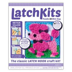 the latch kits kit includes an adorable pink dog