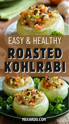 easy and healthy roasted kohlrabi recipe