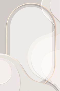 an abstract white and gold background with circles on the bottom, in shades of gray