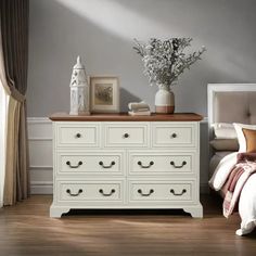 This rustic 7-drawer dresser combines vintage charm with practical storage solutions, making it an ideal addition to any bedroom or living room. Crafted with natural textures, it offers ample space to organize clothing, accessories, and other essentials. Its vintage design not only enhances your decor but also complements a variety of styles. This versatile chest of drawers serves as both a functional organizer and a stylish statement piece in your home. 17 Stories | 17 Stories Rustic 7-Drawer Dresser For Bedroom & Living Room brownWood in White | 31" H X 47" W X 15" D | Wayfair Organize Clothing, Furniture Dresser, Living Room Brown, Daybed Mattress, Small Space Bedroom, 7 Drawer Dresser, Room Brown, Dresser For Bedroom, Teen Bedroom Furniture