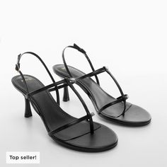 Mango Goatskin Leather Strappy Sandals With 1.18 Inch Heel Nwt Size 37 / 6.5 Composition, Origin And Care Guidelines Shoeupper: 100% Goat Leather. Lining: 100% Goat Leather. Insole: 90% Polyester. 10% Polyurethane. Sole: 100% Rubber. Fixing Sole: 100% Glued. Formal T-strap Sandals With Round Toe, Sleek Synthetic Toe Post Sandals, High Heel Sandals With Heel Strap In Faux Leather, Elegant T-strap Sandals With Ankle Strap, Elegant High Heel Faux Leather Sandals, Elegant Faux Leather High Heel Sandals, Faux Leather Open Toe Sandals With Reinforced Heel, Chic Synthetic T-strap Sandals, Formal Toe Post Synthetic Sandals