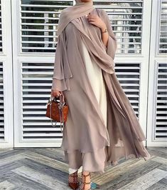 Flowy Long Abaya For Eid, Eid Chiffon Maxi Abaya, Chiffon Long Maxi Dress For Eid, Elegant Chiffon Khimar For Eid, Elegant Long Sleeve Khimar For Eid, Elegant Flowy Abaya For Eid, Elegant Long Solid Hijab, Elegant Long Solid Color Hijab, Elegant Maxi Length Hijab