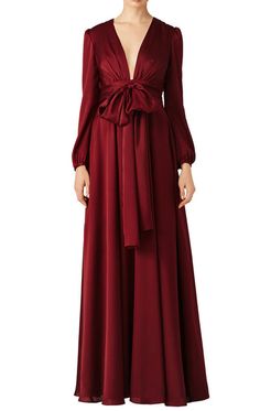 MACloth Long Sleeve V Neck Evening Gown Burgundy Mother of the Brides Mother Of The Bride Burgundy, Burgundy Mother Of The Bride Dress, Prom Prep, Bridesmaid Gown Elegant, Dress Tape, Winter Portrait, Plus Size Wedding Gowns, Brides Dress, Gown Elegant