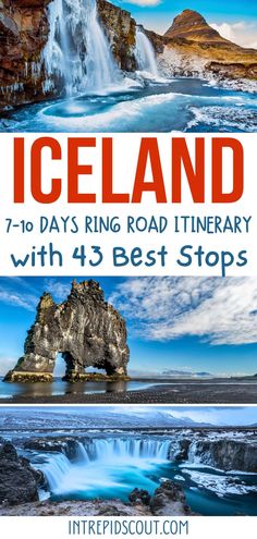 iceland with text overlaying the top and bottom