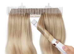 Hair Works ULTRA Hair Extension Holder - Professionally Designed to Securely Hold Extra Wide Wefts including Hand Tied Wefts, Wide Band Wefts, Beaded Wefts, and Full Bundles While You Wash, Color, & Store (White) US COMPANY – Hair Works is Proudly Based in the USA US PATENT - At 13 Inches Wide, it Holds All Your Widest Wefts Including Beaded Wefts, Hand-Tied Wefts, Full Bundles, and Ponytails QUALITY CONSTRUCTION - Sleek Design With No Moving Parts Makes Washing, Coloring, Blow Drying, De-tangli Hair Extension Holder, Easy Professional Hairstyles, Natural Beaded Rows, Hand Tied Wefts, Hair Extensions For Short Hair, Short Wedding Hair, Easy Braids, Clip In Hair, Popular Hairstyles