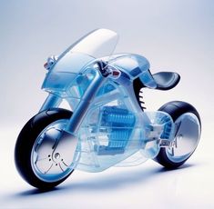 a futuristic motorcycle is shown on a white background