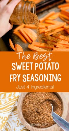 the best sweet potato fry seasoning just 4 ingredients and it's easy to make