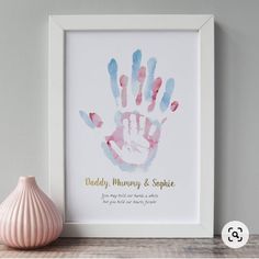 Meet your Posher, Carolina Handprint Art Kids, Baby Footprint Art, Seni Resin, Southern Baby, Idee Babyshower