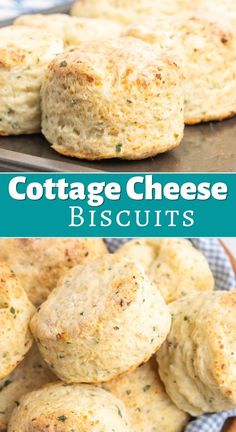 Ideas With Cottage Cheese, Cottage Cheese Pretzel, Small Curd Cottage Cheese Recipes, Homemade Cheese Biscuits, Blue Cheese Biscuits, Cook With Cottage Cheese, Keto Recipe With Cottage Cheese, Cottage Cheese In Soup, Cottage Cheese Hawaiian Rolls