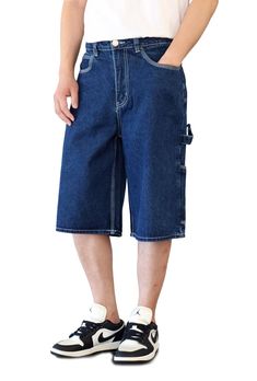 PRICES MAY VARY. Five Pocket Styling / Built for Everyday Wear FIT : Baggy Fit and True to Size 12" Inseam / 13" Leg Opening (Size 32) Model is wearing size 32. He is 6 ft and 168 lbs Baggy Fit Jeans, Fashion Toys, Baggy Fits, Baggy Jeans, Jeans Denim, Fit Jeans, Jeans Fit, Jean Shorts, Top Styles