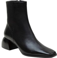 Chic Leather, Leather Boot, The Square, Stacked Heel, Leather Boots, Womens Boots, Nordstrom, Square, Heels