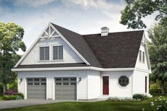 this is an artist's rendering of the cottage style home