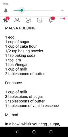 the recipe for making muffins is shown in this screenshote screen shot