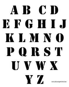 the alphabet is made up of letters that are black and white, with one letter missing