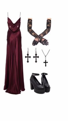 Yule Ball Outfits, Royal Outfit, Ideal Aesthetic, Divine Energy, Glam Outfit, Romantic Goth, Outfit Layout, Royal Dresses, Vintage Goth