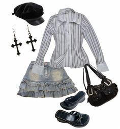 2000s Fashion Outfits, Gothic Style, 가을 패션, Stage Outfits, Kpop Outfits, Casual Style Outfits