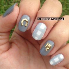 Horse nails Country Girl Nails, Horse Nail Art, Horse Nails, Horse Shoe Nails, Cowboy Nails, Nail Care Products, Western Nails, Country Nails, Best Nail Polish