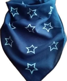 Trendy Blue Scarves For Gifts, Trendy Blue Scarf As Gift, Trendy Blue Scarf For Gift, Blue Bandana As Gift, Blue Bandana Scarf As Gift, Casual Blue Bandana As A Gift, Casual Blue Bandana As Gift, Casual Blue Bandana Gift, Handmade Blue Scarf As A Gift