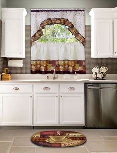 the kitchen is clean and ready to be used as a placemat for the dishwasher