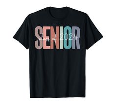 PRICES MAY VARY. This apparel with the quote "Senior 2024" is the perfect way to show off your upcoming graduation year. Whether you're a high school senior or a college senior, this tee is a great way to commemorate your last year of school. So whether you're a college senior or a high school senior, this Tee with the quote "Senior 2024" is the perfect way to show off your Class of 2024 status and get ready for graduation. Order yours today and start counting down the days until graduation! Lig Senior Jeans, Senior Graduation, Class Of 2024, High School Senior, Back To School, High School, T Shirt, Design