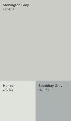 two different shades of gray and white with the same color scheme for each paint swatch