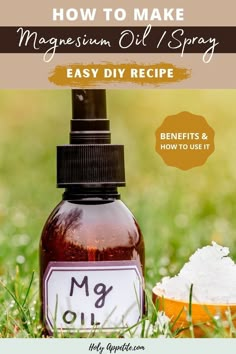 magnesium oil diy Magnesium Oil Diy, Magnesium Spray Benefits, Magnesium Butter, Homemade Lotion Recipe, Magnesium Deodorant, Magnesium Powder, Deodorant Recipes