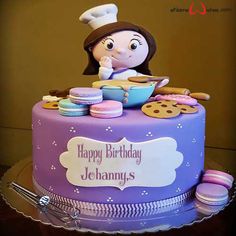 Birthday Name Cake, Name On Cake, Happy Teacher Day, Write Name On Cake, Birthday Cake Write Name, Chef Cake, Birthday Cake Writing