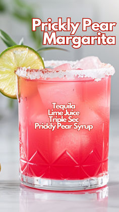 Prickly Pear Margarita Colorful Tequila Cocktails, Prickly Pear Moscow Mule, Easy Strawberry Margarita Recipe On The Rocks, Prickly Pear Margarita Recipe, Pretty Tequila Cocktails, Fancy Margaritas, Fun Margarita Recipes, Large Batch Margarita Recipe, Flavored Margarita Recipes