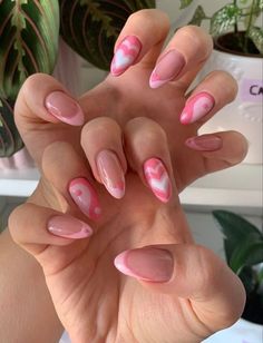 Inspirasi kuku palsu yg sedang tren dan Dapatkan Harga Kuku Palsu Termurah. Beli Kuku Palsu dan Cek Review Produk. Gratis Ongkir ✓ Bisa COD ✓ Paylater ✓ Cashback Simple Nails 2023 Trends, Swirly Valentines Nails, Nail Design Inspo Almond, Nail Almond Design, Pink Almond Nails Design, Pink Nail Inspo Acrylic, 00s Nails, Soft Girl Nails, Pink Nails Aesthetic