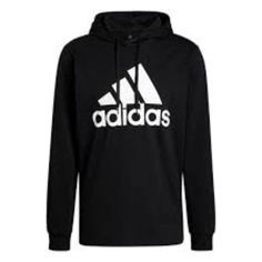 adidas Essentials Logo Hoodie 'Black White' GV5281 Essentials Logo, Limited Edition Sneakers, Sports Sneakers, Adidas Hoodie, Teen Vogue, Black Hoodie, Adidas Jacket, Fox, Limited Edition