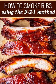 Using the popular 3-2-1 method for smoking pork ribs is incredibly easy! Learn how to smoke ribs like a pro, and you'll be the star of any backyard bbq! 3 2 1 Smoked Ribs Hey Grill Hey, Pomegranate Desserts, Grill Ribs, Ribs Recipe Oven, The Chunky Chef, Bbq Recipes Ribs, Chunky Chef