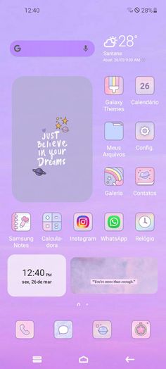 an iphone screen with the text just because i have dreams on it and icons below