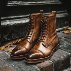 ❤️3" inch height increase brown leather modern boots for men | comfortable footwear with brown sole❤️ 👉Step into luxury with our handcrafted Italian leather shoes, designed for the discerning individual who values both style and comfort. Each pair is meticulously crafted by skilled artisans using the finest Italian leather, ensuring durability and a sophisticated look that never goes out of fashion. ❤️Features: 👉Premium Italian Leather: Sourced from the best tanneries in Italy, our leather is Brown Goodyear Welted Lace-up Boots For Fall, Rugged Brown Boots In Vegetable Tanned Leather, Brown Rugged Boots In Vegetable Tanned Leather, Brown Cap Toe Chukka Boots For Business, Brown Cap Toe Lace-up Boots With Brogue Detailing, Brown Lace-up Boots With Leather Sole For Business, Brown Plain Toe Chelsea Boots For Fall, Masculine Brown Leather-lined Chukka Boots, Brown Wingtip Lace-up Boots With Goodyear Welt