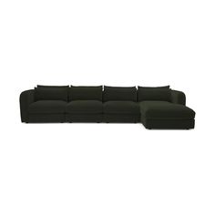 Lengthen your lounging with this sectional wide enough to let the whole family get cozy together, all in modern, low slung style. Green Mid Century Modern Modular Grand Chaise Sofa Sectional - Bubbly Cucumber - Right Chaise Sofa, Getting Cozy, Room Sofa, Sectional Sofa, Sectional, Living Room Furniture, Mid-century Modern, Mid Century, Bubbles