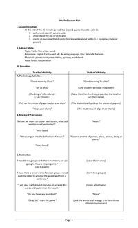 the worksheet is shown for students to use