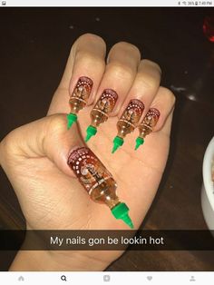 Hoco Nail Ideas, Crazy Acrylic Nails, Bad Nails, Hoco Nails, Funky Nail Art, Stiletto Nail Art, Simple Acrylic